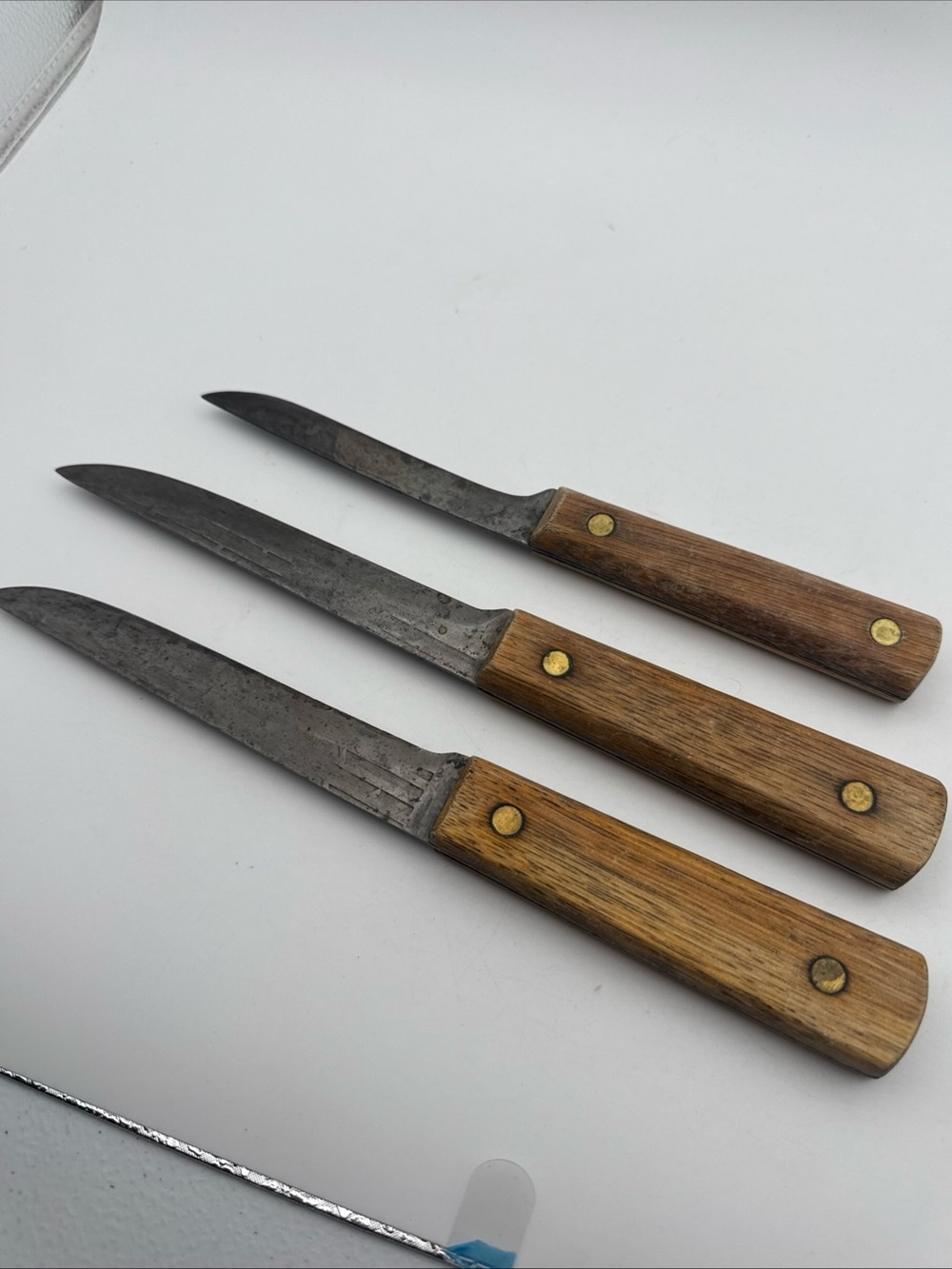 VTG OLD HICKORY Tru-Edge Ontario (2) Knifes 6” + (1) 4.5” knife - Picture 6 of 8